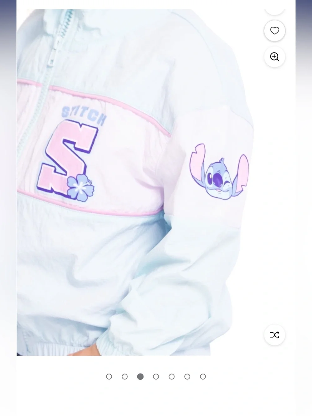 NWT Lilo & Stitch Pastel Windbreaker Jacket